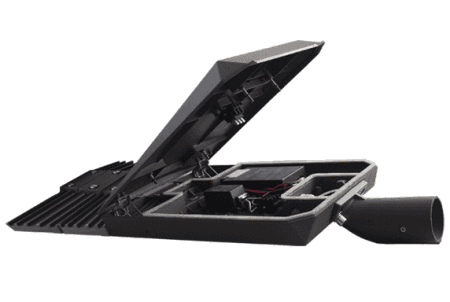 alumbrado público LED en Perú, iluminación modular, suministro, ópticas viales, carcasa anticorrosión, telegestión Zhaga/NEMA con soporte local.